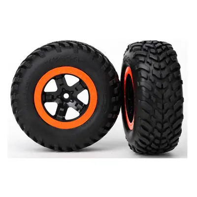 Traxxas kolo 2.2/3.0", disk SCT černo-oranžový, pneu SCT (2)