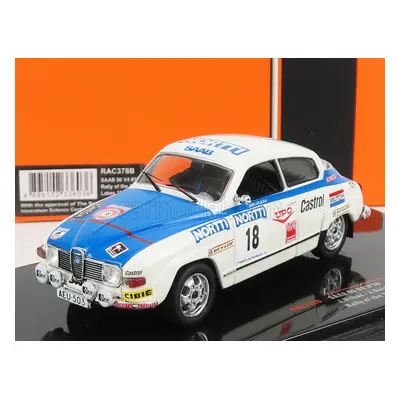 Ixo-models Saab 96 V4 N 18 Rally 1000 Lakes 1976 J.vilkas - J.soini 1:43 Bílá Modrá