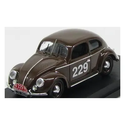 Rio-models Volkswagen Beetle N 229 Rally Montecarlo 1952 Nathan - Schellhaas 1:43 Brown