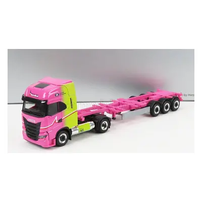 Herpa Iveco fiat S-way Truck Lng Hannibal Transports 2020 1:87, růžová