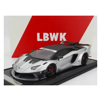 Motorhelix Lamborghini Aventador Gt Evo Lbwk Lb-works 2019 1:18 Stříbrná Uhlíková Čerň