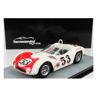 Tecnomodel Maserati Tipo 61 Birdcage N 53 Winner Riverside Time Gp 1960 Bill Krause 1:18 Bílá Če