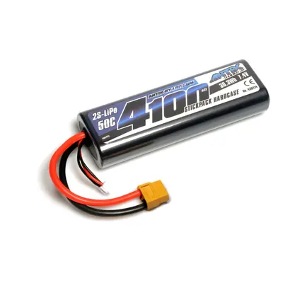 ANTIX by LRP 4100mAh - 7.4V - 50C LiPo Car Stickpack Hardcase - XT60 konektor