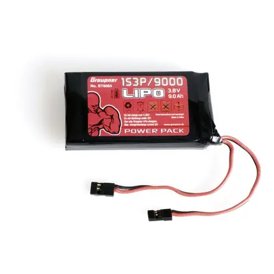 Vysílačový pack, LiPo 1S3P/9000 3,8V TX, 34,2Wh