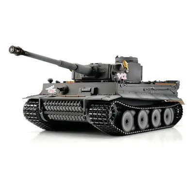 TORRO tank PRO 1/16 RC Tiger I dřívejší verze šedá kamufláž - BB - kouř z hlavně