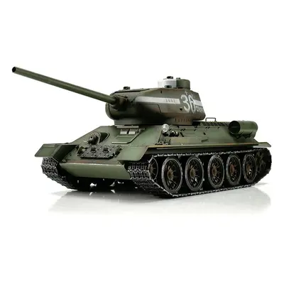 TORRO tank PRO 1/16 RC T-34/85 zelená kamufláž - BB Airsoft - kouř z hlavně