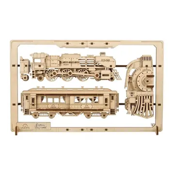 Ugears 2.5D dřevěné mechanické puzzle Steam Express