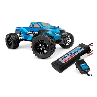 RC auto KAVAN GRT-10 Thunder 2,4 GHz 4WD Monster Truck 1:10, modrá