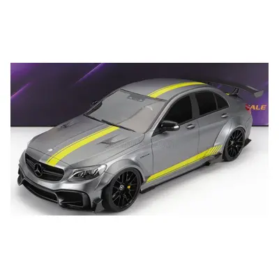 Glm-models Mercedes benz C-class C63s Amg Darwinpro Widebody 2019 1:18 Matná Šedožlutá