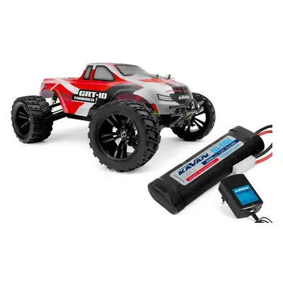 RC auto KAVAN GRT-10 Thunder 2,4 GHz 4WD Monster Truck 1:10, červená