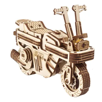 Ugears 3D dřevěné mechanické puzzle Skládací skútr