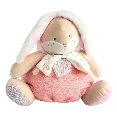 Doudou Růžový králíček s prostorem pro uložení pyžámka 38 cm