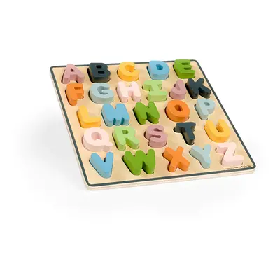 Bigjigs Toys Dřevěné puzzle velká písmena - ABC