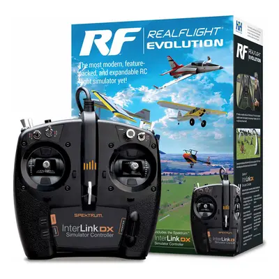 RealFlight Evolution RC letecký simulátor, ovladač InterLink DX