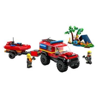 LEGO City - Hasičský vůz 4x4 a záchranný člun