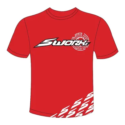 SWORKz Original červené T-Shirt velikost L