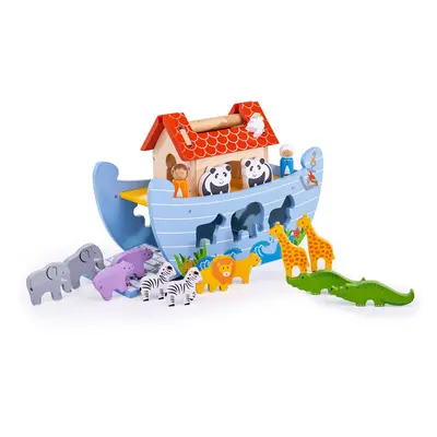 Bigjigs Toys Dřevěná Noemova archa