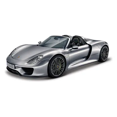 Bburago Plus Porsche 918 Spyder 1:24 stříbrná