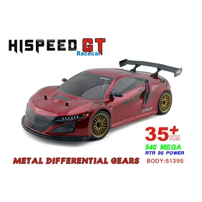 HSP GT 1/10 RTR On-road, Červený