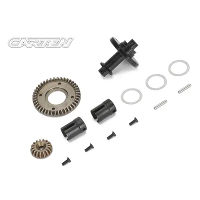 CARTEN ocelová pevná osa 40/17zubů, sada