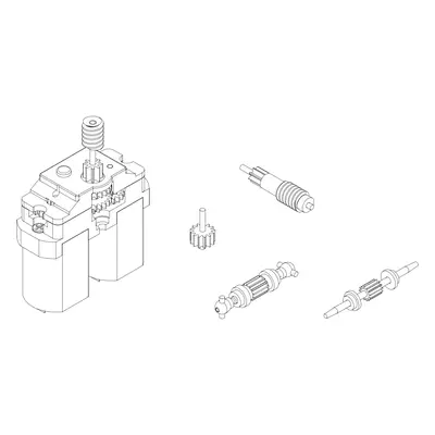 Turbo Racing Upgrade kovový set převodů C50