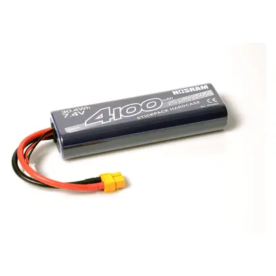 NOSRAM 4100mAh - 7.4V - 50C LiPo Car Stickpack Hardcase - XT60 konektor