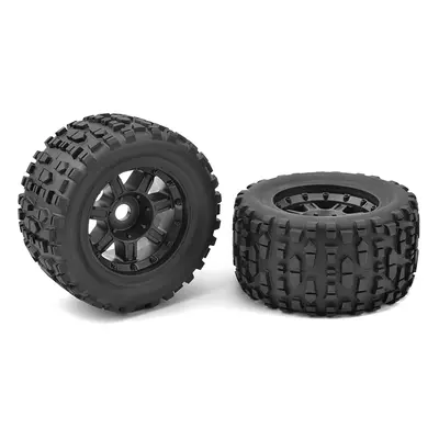 Monster Truck gumy - XL4S - Grabber - nalepené na černých diskách- 1 pár