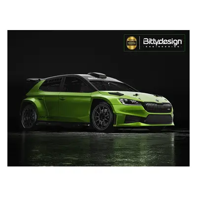 Karoserie čirá ŠKODA Fabia RS Rally2 1/10 rally 190mm