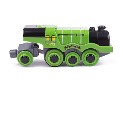 Bigjigs Rail Elektrická lokomotiva Flying Scotsman zelená