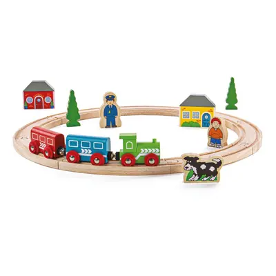 Bigjigs Rail Moje první vláčkodráha 19 dílů