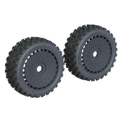 Arrma kolo s pneu dBoots 2-HO, disk černý (2)