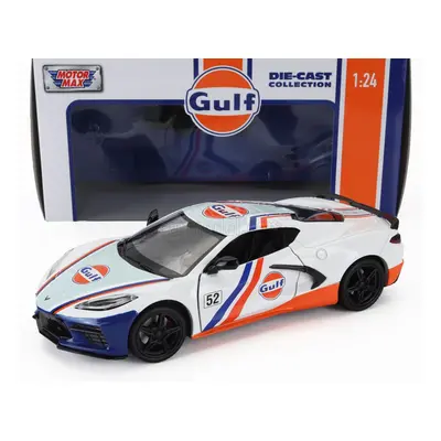 Motor-max Chevrolet Corvette C8 N 52 Gulf Racing 2020 1:24 Bílá Modrá Oranžová