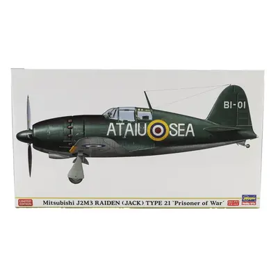 Hasegawa Mitsubishi J2m3 Raiden Type 21 Prisoner Of War Military Airplane 1942 1:48 /