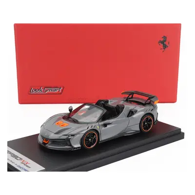 Looksmart Ferrari Sf90 Xx Stradale Spider 2024 1:43 Grigio Nardo - Šedá Oranžová Černá