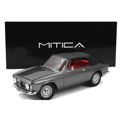 Mitica Alfa romeo Giulia 1600 Gtc Cabriolet Closed 1964 – Interior Red 1:18 Grigio Met - Šedá