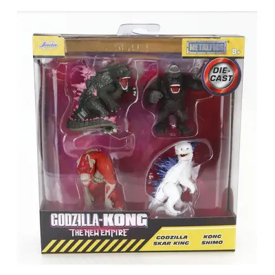 Jada Figures Set 4x Godzilla - Skar King - Kong - Shimo - Cm. 6.0 1:64 Různé