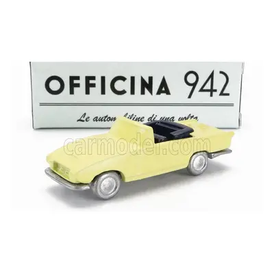 Officina-942 Fiat 1200 Spider Carrozzeria Ghia Cabriolet Open 1958 1:76 Žlutá