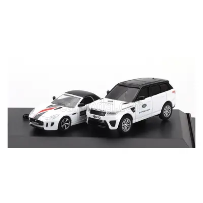 Oxford-models Jaguar Set Jaguar Land Rover Experience 2x F-type Spider + Range Rover Sport 1:76 