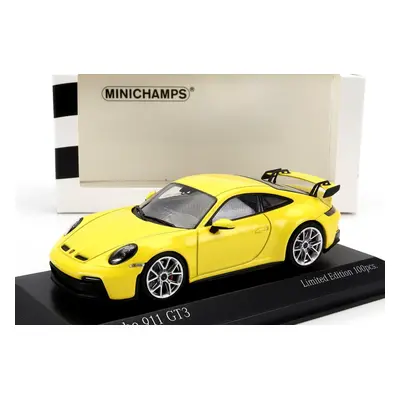 Minichamps Porsche 911 992 Gt3 Coupe 2020 - Silver Rims 1:43 Žlutá