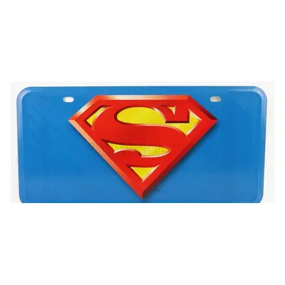 Edicola Accessories Funny Metal Plate - Superman Logo 1:1 Modrá Červená