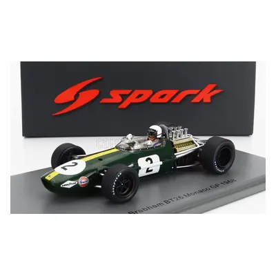 Spark-model Brabham F1 Bt26 N 2 Monaco Gp 1968 J.brabham 1:43 Zelená Žlutá