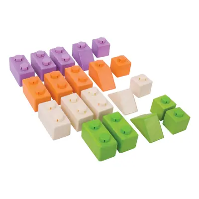 Bigjigs Baby Dřevěné Spojkostky Basic set