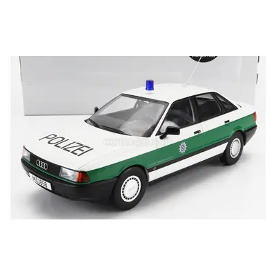 Triple9 Audi 80 B3 Polizei 1989 1:18 Bílá Zelená