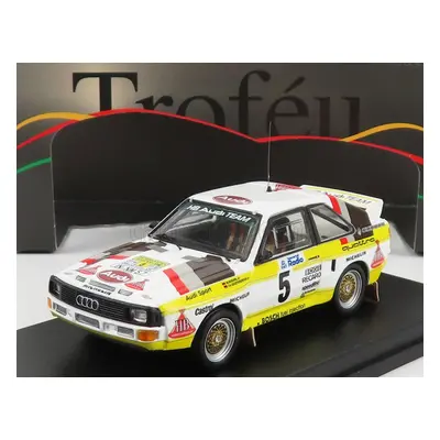 Trofeu Audi Quattro Sport N 5 Rally Sweden 1985 W.rohrl - C.geistdorfer 1:43 Bílá Žlutá Hnědá