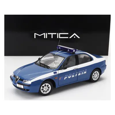 Mitica-diecast Alfa romeo 156 2.0 Twin Spark Polizia Stradale 1997 1:18 Modrá Bílá