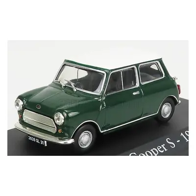 Edicola Mini Cooper S 1967 - Con Vetrina - With Showcase 1:43 Zelená Bílá