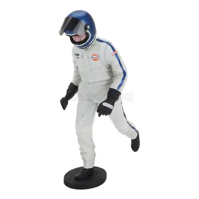 Le mans miniatures Figures F1 Pilota Automobilistico J.ickx - Pilot Driver 1969 1:18 Bílá