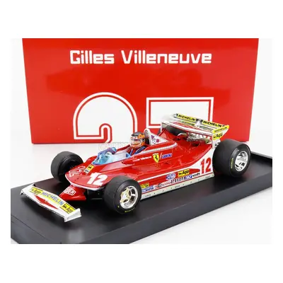 Brumm Ferrari F1 312t4 N 12 Monaco Gp 1979 Gilles Villeneuve - With Driver Figure 1:43 Red