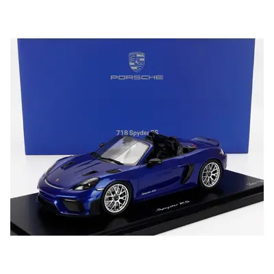 Spark-model Porsche 718 (982) Spider Rs 2024 - Con Vetrina - With Showcase 1:18 Blue