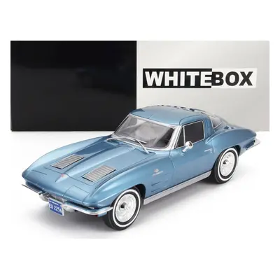 Whitebox Chevrolet Corvette (c2) Stingray 1963 1:24 Světle Modrá Met